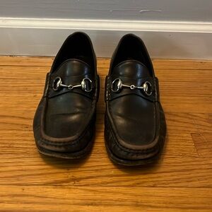 Gucci brown leather loafers